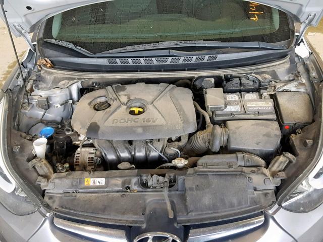 5NPDH4AE8FH567404 - 2015 HYUNDAI ELANTRA SE GRAY photo 7