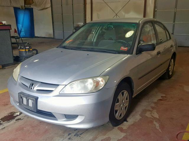 2HGES16394H614605 - 2004 HONDA CIVIC DX V SILVER photo 2