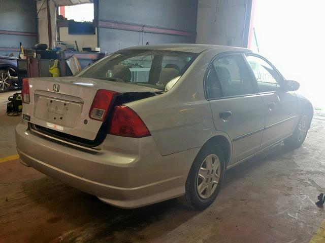 2HGES16394H614605 - 2004 HONDA CIVIC DX V SILVER photo 4