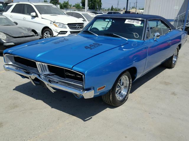 XP29G0G110068 - 1970 DODGE CHARGER BLUE photo 2