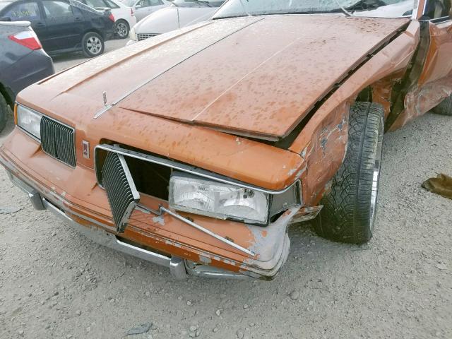 1G3GR11Y2HP307560 - 1987 OLDSMOBILE CUTLASS SU ORANGE photo 10