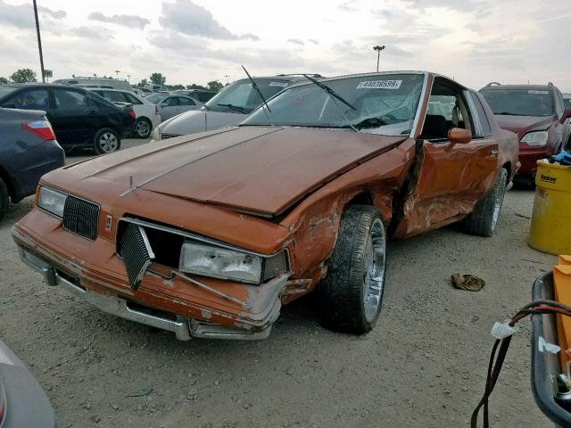 1G3GR11Y2HP307560 - 1987 OLDSMOBILE CUTLASS SU ORANGE photo 2