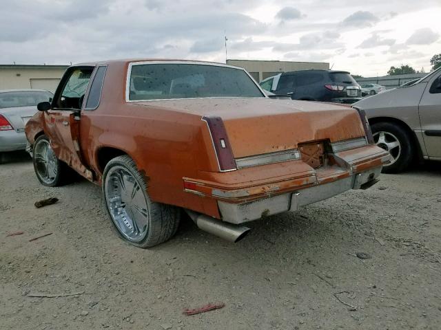 1G3GR11Y2HP307560 - 1987 OLDSMOBILE CUTLASS SU ORANGE photo 3