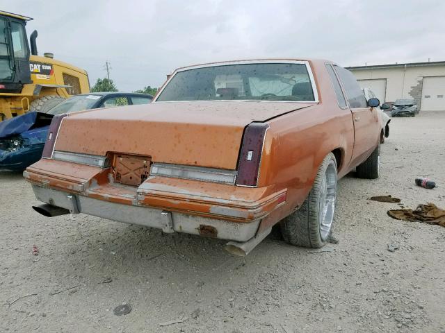 1G3GR11Y2HP307560 - 1987 OLDSMOBILE CUTLASS SU ORANGE photo 4