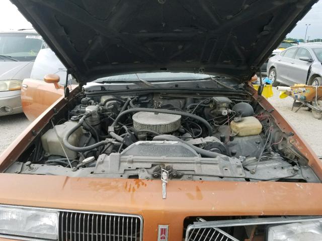 1G3GR11Y2HP307560 - 1987 OLDSMOBILE CUTLASS SU ORANGE photo 7