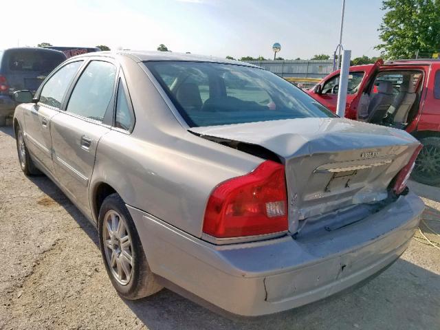 YV1TS59H741378128 - 2004 VOLVO S80 2.5T SILVER photo 3