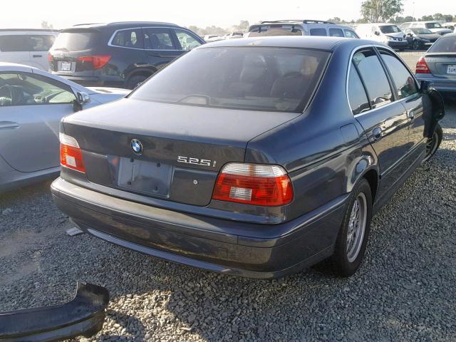 WBADT43481GF55401 - 2001 BMW 525 I AUTO BLUE photo 4