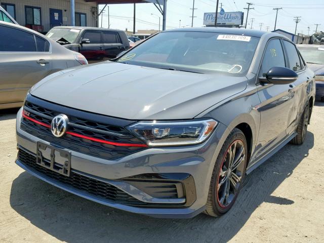 3VW6T7BU3KM176922 - 2019 VOLKSWAGEN JETTA GLI GRAY photo 2