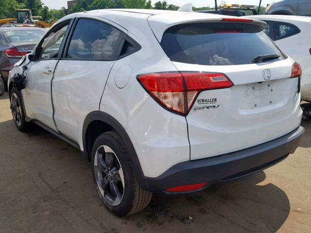 3CZRU6H52JM723968 - 2018 HONDA HR-V EX WHITE photo 3