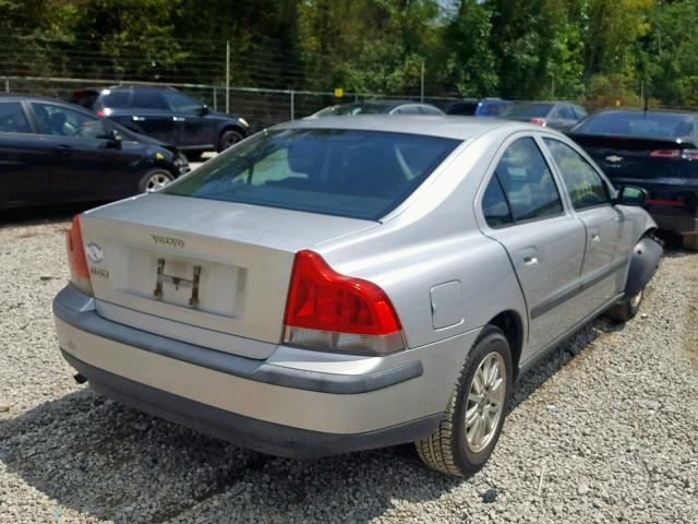 YV1RS61T742407377 - 2004 VOLVO S60 SILVER photo 4