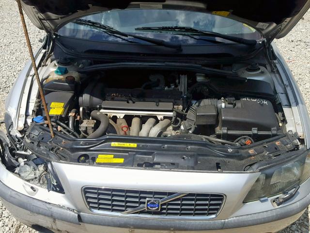 YV1RS61T742407377 - 2004 VOLVO S60 SILVER photo 7