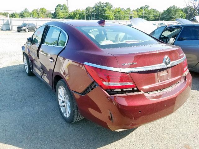 1G4GB5G37GF119477 - 2016 BUICK LACROSSE BURGUNDY photo 3