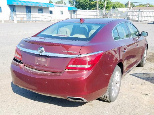 1G4GB5G37GF119477 - 2016 BUICK LACROSSE BURGUNDY photo 4