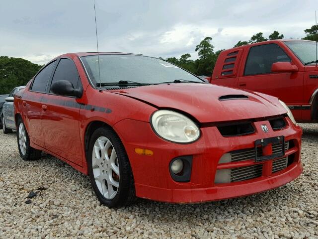 1B3AS66S05D124992 - 2005 DODGE NEON SRT-4 RED photo 1