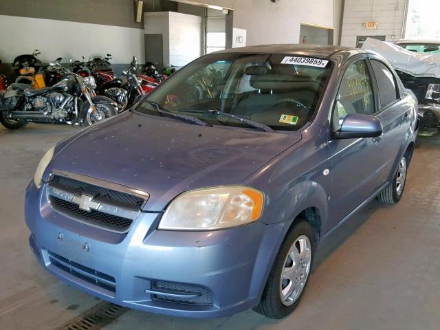 KL1TD56667B044634 - 2007 CHEVROLET AVEO BASE ლურჯი ფოტო 2