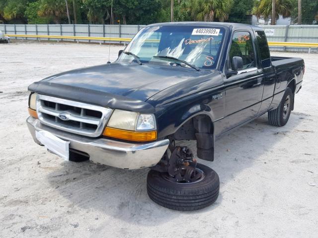 1FTYR14V9YPA32727 - 2000 FORD RANGER SUP BLACK photo 2