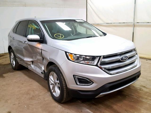 2FMPK4J82HBB46149 - 2017 FORD EDGE SEL SILVER photo 1