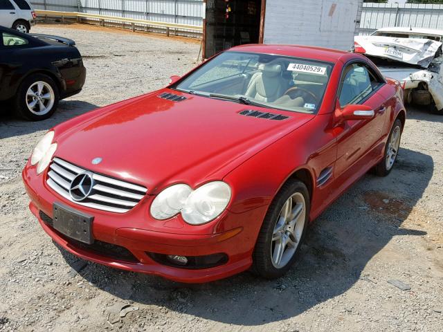 WDBSK75F56F113214 - 2006 MERCEDES-BENZ SL 500 RED photo 2