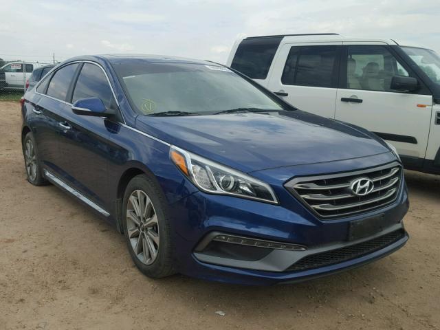 5NPE34AF8GH306741 - 2016 HYUNDAI SONATA SPO BLUE photo 1