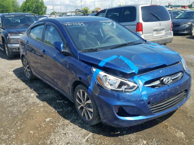 KMHCT4AE1HU245122 - 2017 HYUNDAI ACCENT SE BLUE photo 1