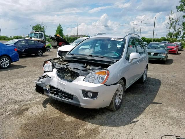 KNAHH8A61B7341444 - 2011 KIA RONDO SILVER photo 2