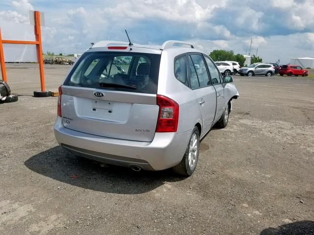 KNAHH8A61B7341444 - 2011 KIA RONDO SILVER photo 4