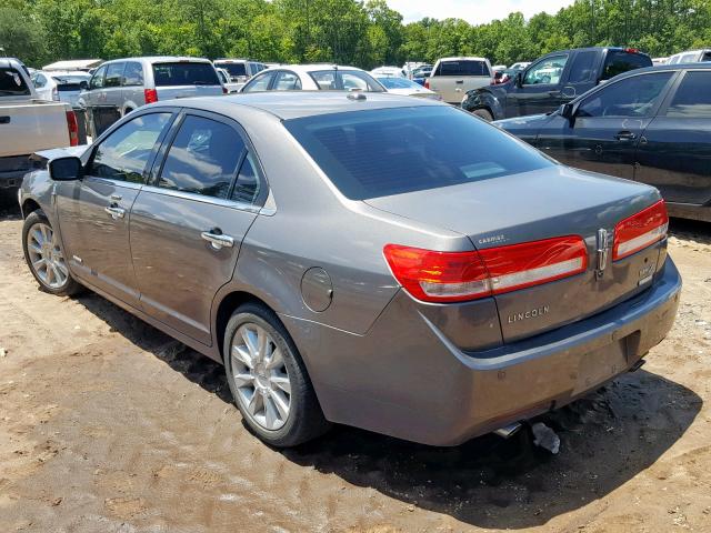 3LNDL2L36CR809495 - 2012 LINCOLN MKZ HYBRID TAN photo 3