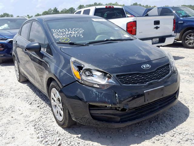 KNADM4A32E6395984 - 2014 KIA RIO LX BLACK photo 1