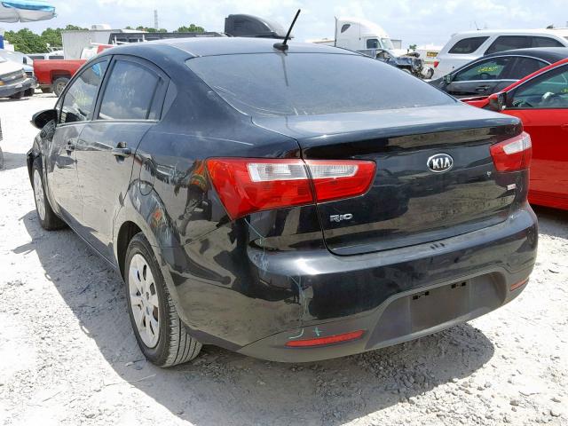 KNADM4A32E6395984 - 2014 KIA RIO LX BLACK photo 3