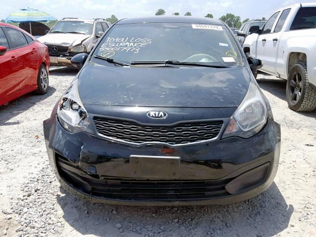 KNADM4A32E6395984 - 2014 KIA RIO LX BLACK photo 9