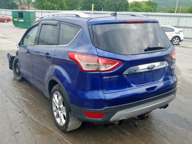 1FMCU0J92EUB17525 - 2014 FORD ESCAPE TIT BLUE photo 3