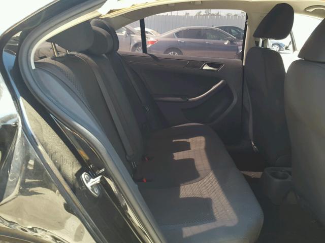 3VW2K7AJ9DM207067 - 2013 VOLKSWAGEN JETTA BASE 黑色 照片 6