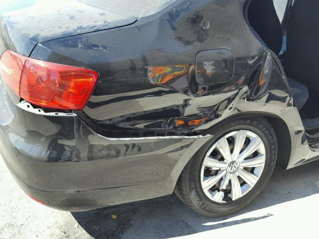 3VW2K7AJ9DM207067 - 2013 VOLKSWAGEN JETTA BASE 黑色 照片 9