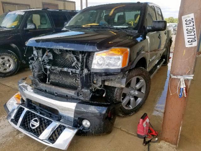 1N6BA0ED4FN514041 - 2015 NISSAN TITAN S BLACK photo 2