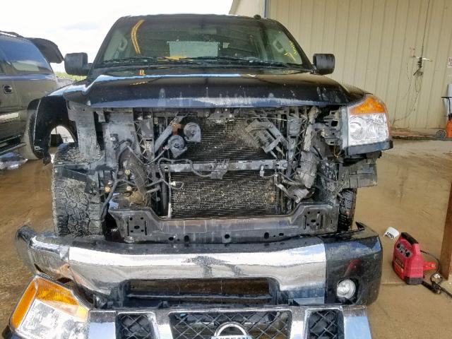 1N6BA0ED4FN514041 - 2015 NISSAN TITAN S BLACK photo 9