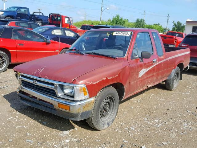 JT4RN93P6P5079578 - 1993 TOYOTA PICKUP 1/2 RED photo 2