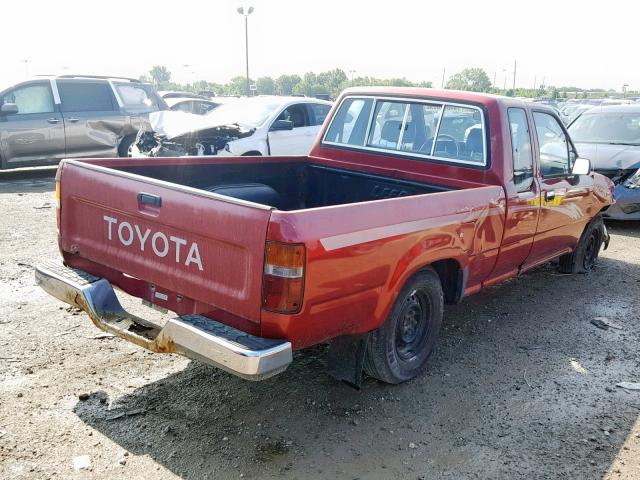 JT4RN93P6P5079578 - 1993 TOYOTA PICKUP 1/2 RED photo 4