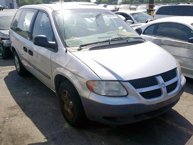 1B4GP25B22B713213 - 2002 DODGE CARAVAN SE SILVER photo 1