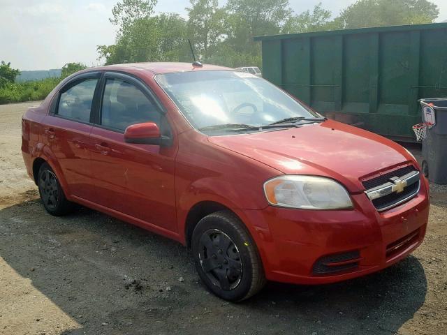 KL1TD5DE8AB126110 - 2010 CHEVROLET AVEO LS RED photo 1