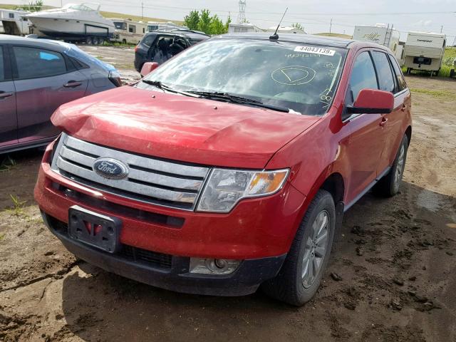 2FMDK4KC5ABB54693 - 2010 FORD EDGE LIMIT RED photo 2