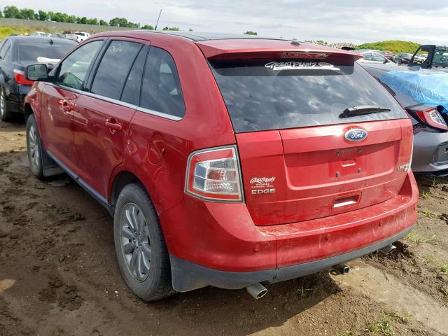 2FMDK4KC5ABB54693 - 2010 FORD EDGE LIMIT RED photo 3