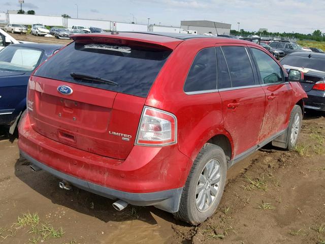 2FMDK4KC5ABB54693 - 2010 FORD EDGE LIMIT RED photo 4