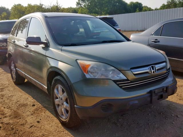 JHLRE48798C017037 - 2008 HONDA CR-V EXL GREEN photo 1