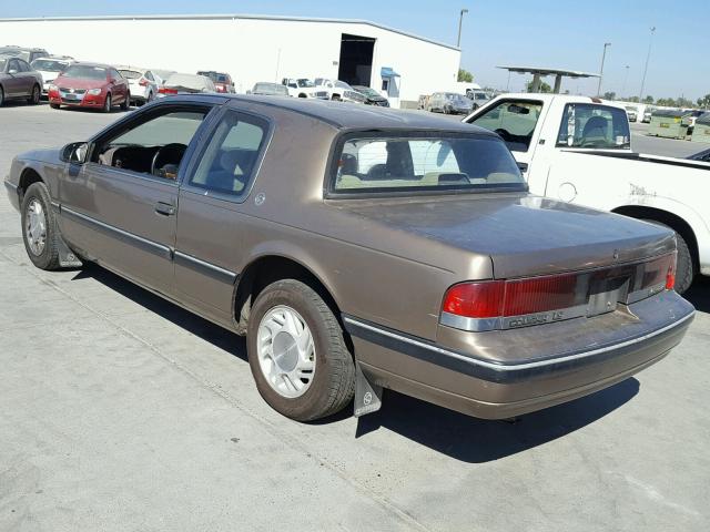 1MEPM6048LH633245 - 1990 MERCURY COUGAR LS BROWN photo 3