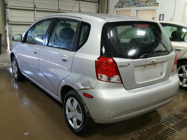 KL1TD66668B201148 - 2008 CHEVROLET AVEO BASE 银色 照片 3