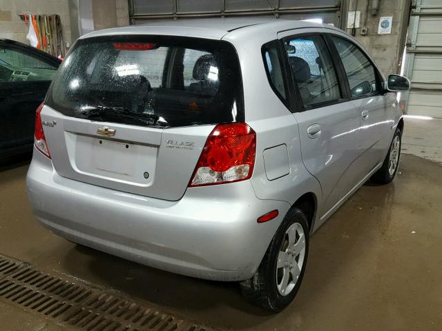 KL1TD66668B201148 - 2008 CHEVROLET AVEO BASE 银色 照片 4