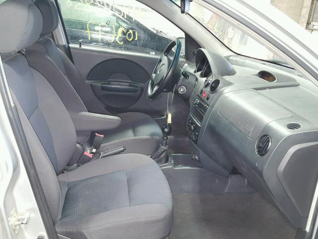 KL1TD66668B201148 - 2008 CHEVROLET AVEO BASE 银色 照片 5