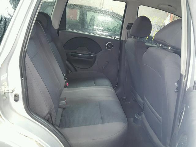 KL1TD66668B201148 - 2008 CHEVROLET AVEO BASE 银色 照片 6