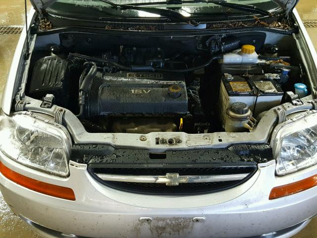 KL1TD66668B201148 - 2008 CHEVROLET AVEO BASE 银色 照片 7