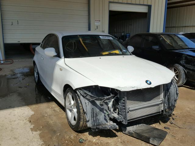 WBAUP7C51BVP22058 - 2011 BMW 128 I WHITE photo 1